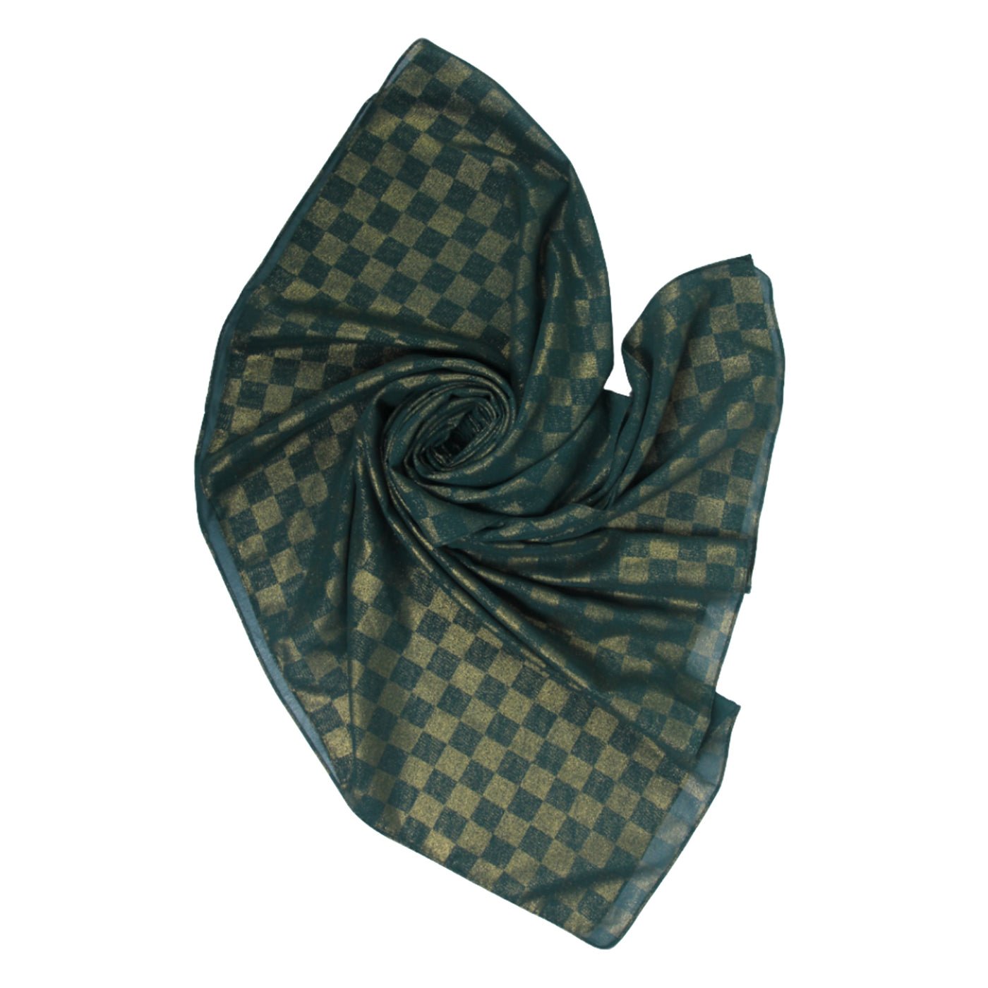 CHIFFON CHECK FOIL BLACK - Image 2