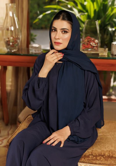LOOP BUTTON BLUE ABAYA - Image 4