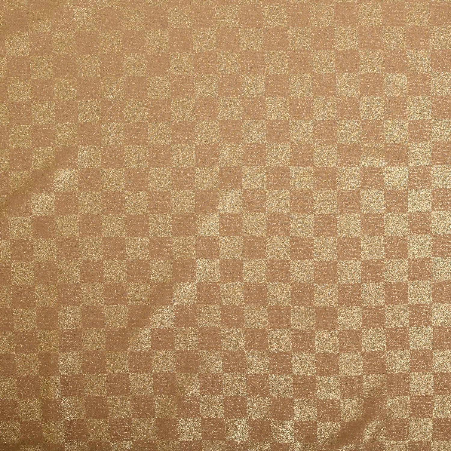 CHIFFON CHECK FOIL-CAMEL